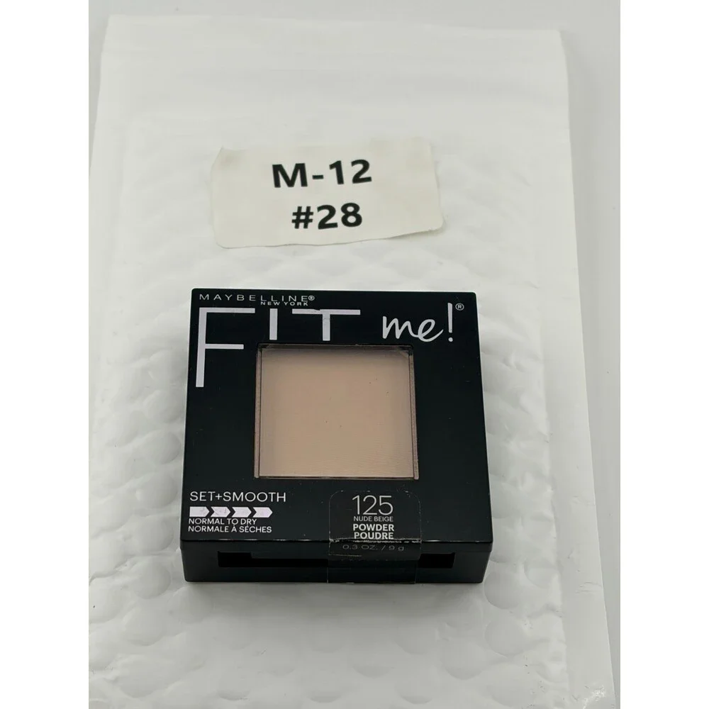 Maybelline New York Fit Me Set + Smooth Nude Beige 125 Pressed Powder - 0.3 Oz